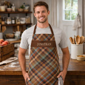 Tablier Personalized Rustic Tartan Plaid Cooking Grilling