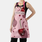 Tablier Personalized Sparkling Red Cherry Glam (Insitu)