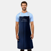 Tablier Personalized Striped Apron | Custom Unisex Work (Porté)
