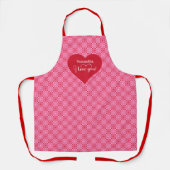 Tablier Personalized Valentine Apron A Sweet Love Gift (Recto)