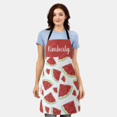 Tablier Personalized Watermelon Pattern Gift – Custom Name (Porté)