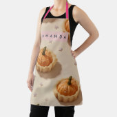 Tablier Personalized Whimsical Pumpkin Tart Pattern (Insitu)
