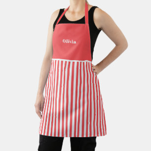 Tablier Personnage de Red Stripe Pattern Apron.