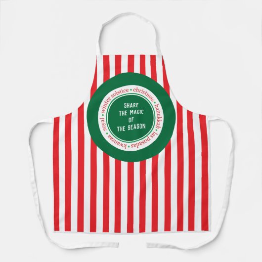 Tablier personnalisable Christmas Spirit (Recto)