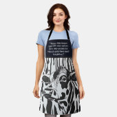 Tablier personnalisable Vache Jersey (Porté)