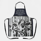 Tablier personnalisable Vache Jersey (Recto)