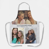 Tablier Personnalisé 3 sections Photos de famille Collage  (Recto)