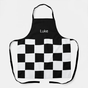 TABLIER PERSONNALISÉ À DAMIERS APRON
