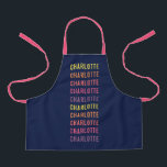 Tablier Personnalisé Ajouter Votre Nom Fun Color Gradient<br><div class="desc">Agréable tablier coloré avec votre nom dans un dégradé de couleurs. Vous pouvez également changer les couleurs en couleurs de votre choix en cliquant sur le bouton personnaliser. Vous pouvez même changer la couleur de la sangle (accessible sur la page du produit elle-même) en n'importe quelle couleur. Il fait un...</div>