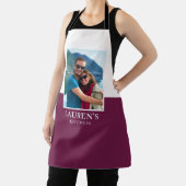 Tablier Personnalisé Ajouter Votre Nom Photo Plum Modern (Insitu)