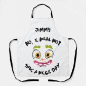 Tablier personnalisé amusant (Recto)