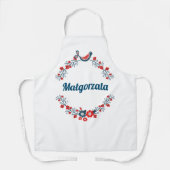 Tablier personnalisé avec couronne folklorique  (Recto)