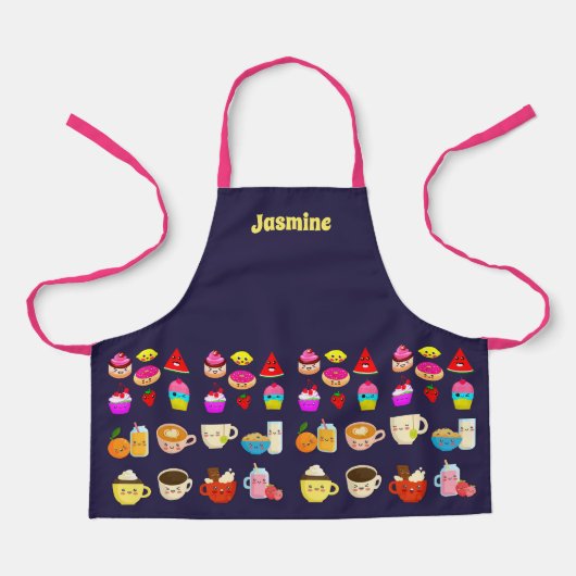 Tablier personnalisé avec cuisine de la fête de Ka (Recto)