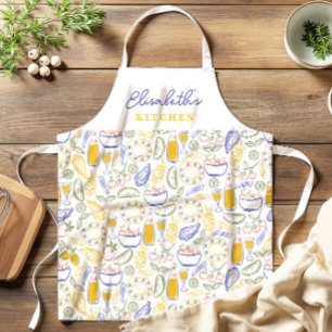 Tablier personnalisé avec nom de coutume de nourri