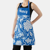 Tablier Personnalisé Broderie Bleue et Blanche (Insitu)