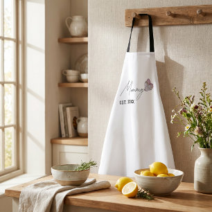 Tablier personnalisé Cadeau pour maman année de cr