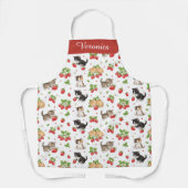 Tablier personnalisé Chat Maman Fraise Kitten Cuis (Recto)