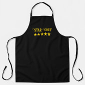 Tablier personnalisé Chef cinq étoiles (Recto)