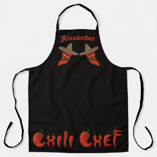 Tablier Personnalisé Chef Long Chilli
