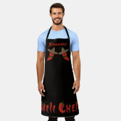 Tablier Personnalisé Chef Long Chilli (Porté)