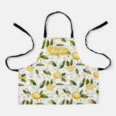 Tablier Personnalisé Citron Enfants, Cuisiner BBQ (Recto)