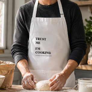 Tablier Personnalisé Confiance Moi Je Cuisine Drôl