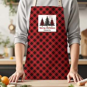 Tablier personnalisé Cottage Cozy Buffalo Plaid Ar