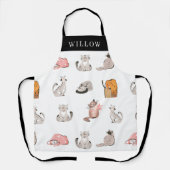 Tablier Personnalisé Crazy Cats (Recto)