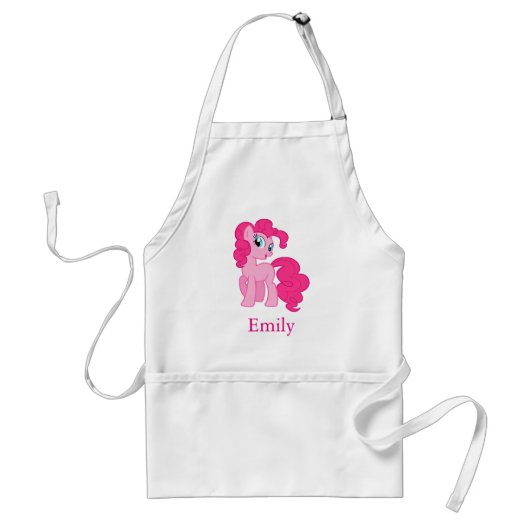 Tablier Personnalisé Cute Rose Unicorne Pony (Devant)