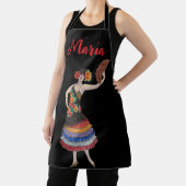 Tablier personnalisé danseuse flamenco espagnole v (Insitu)