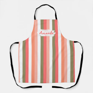 Tablier personnalisé de cuisine moderne, cœur, cui
