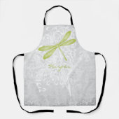 Tablier personnalisé de libellule verte (Recto)