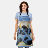 Tablier personnalisé de vache (Porté)