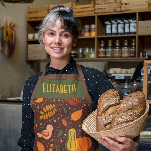 Tablier personnalisé du chef d'automne