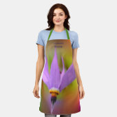 Tablier Personnalisé Fleur sauvage violet (Porté)