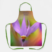 Tablier Personnalisé Fleur sauvage violet (Recto)