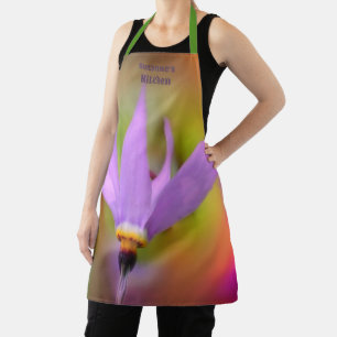 Tablier Personnalisé Fleur sauvage violet