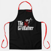 Tablier Personnalisé Funny Chef Grill Père Mens (Recto)
