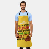 Tablier Personnalisé Funny Grill Chef Papa (Porté)