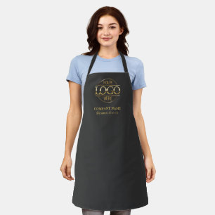 Tablier personnalisé gris avec logo uniforme perso