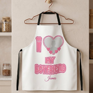 Tablier Personnalisé J'aime mon petit ami – Ajouter une ph