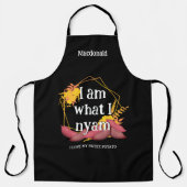 Tablier Personnalisé JE SUIS CE QUE J'AIME NYAM Potato suc (Recto)