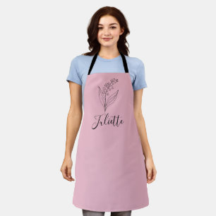 Tablier Personnalisé May Lily de la Vallée Fleur de naissa