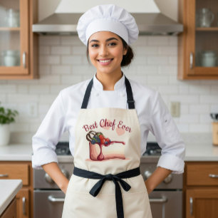 Tablier personnalisé "Meilleur cuisinier du monde"