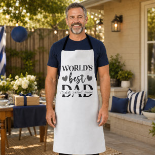 Tablier personnalisé 'Meilleur Papa du Monde'
