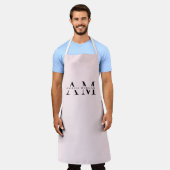 Tablier personnalisé Monogram Pastel Rose (Porté)