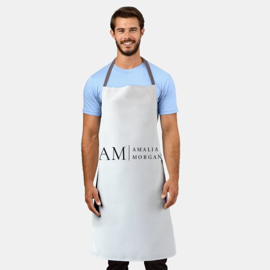 Tablier personnalisé Monogramme (Porté)