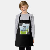 Tablier personnalisé noir - Téléchargez votre prop (Porté)