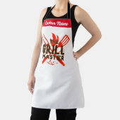 Tablier Personnalisé Nom Grill Master Mens Femme (Insitu)