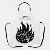 Tablier Personnalisé nom Hot trucs jogging cadeau (Recto)